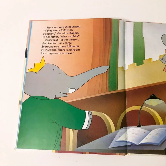 Vtg 1990 Babar The Show Must Go On  Jellybean Press Book - Picture 11 of 16